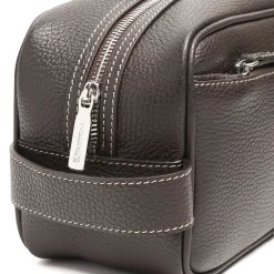 E.Marinella Beauty Case|BEAUTY CASE DA UOMO TESTA MORO In pelle martellata