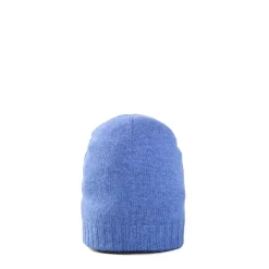 E.Marinella Cappelli|BERRETTO BICOLORE AZZURRO POLVERE E BLU In cashmere
