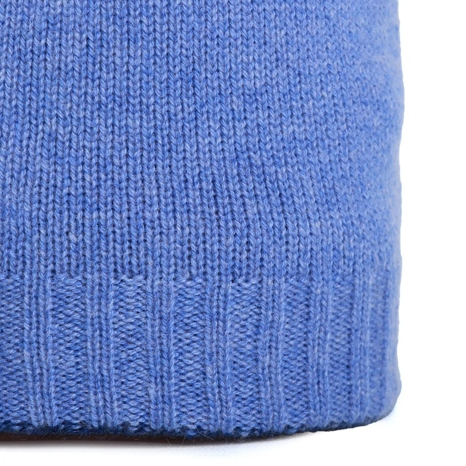 E.Marinella Cappelli|BERRETTO BICOLORE AZZURRO POLVERE E BLU In cashmere