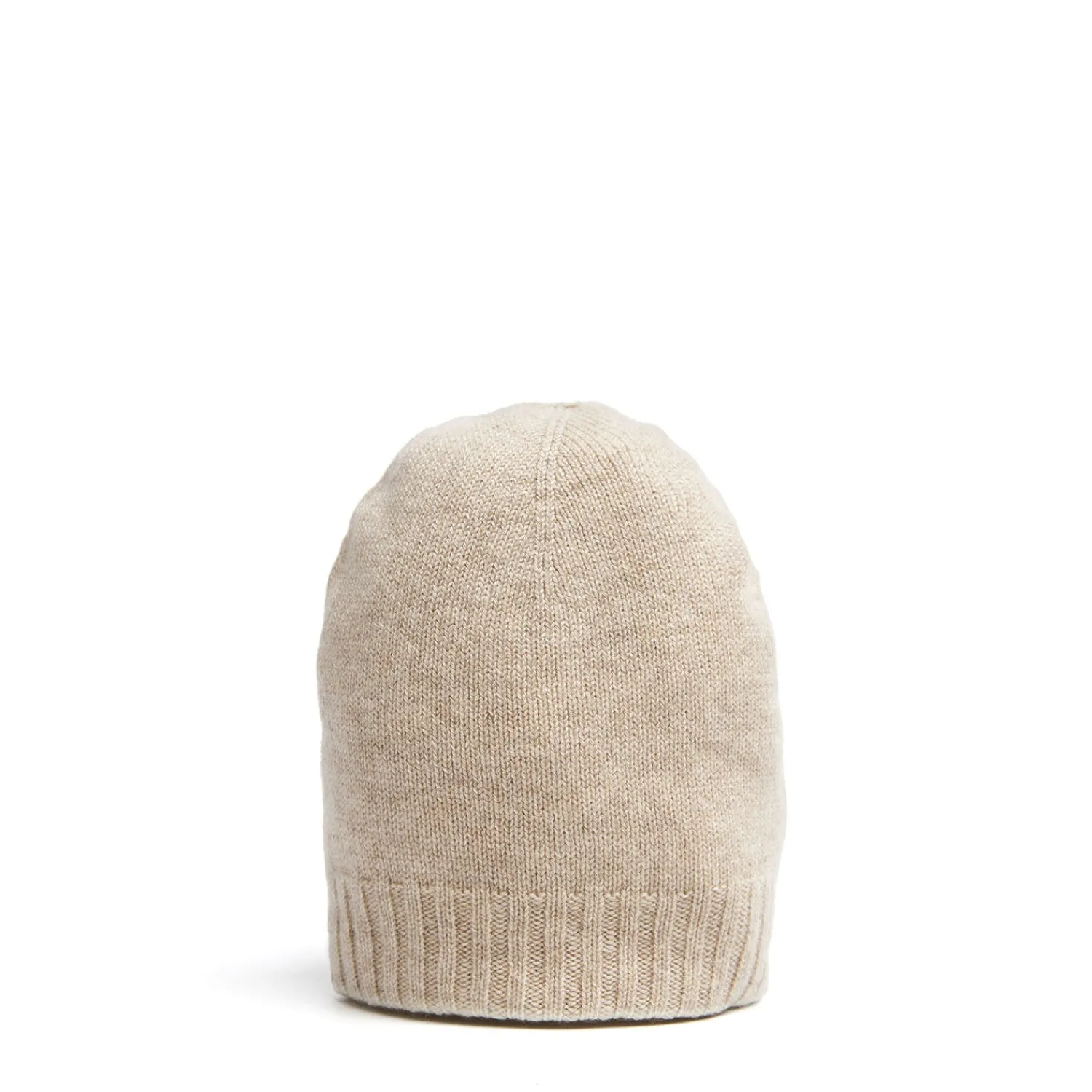 E.Marinella Cappelli|BERRETTO BICOLORE BIANCO E BEIGE In cashmere