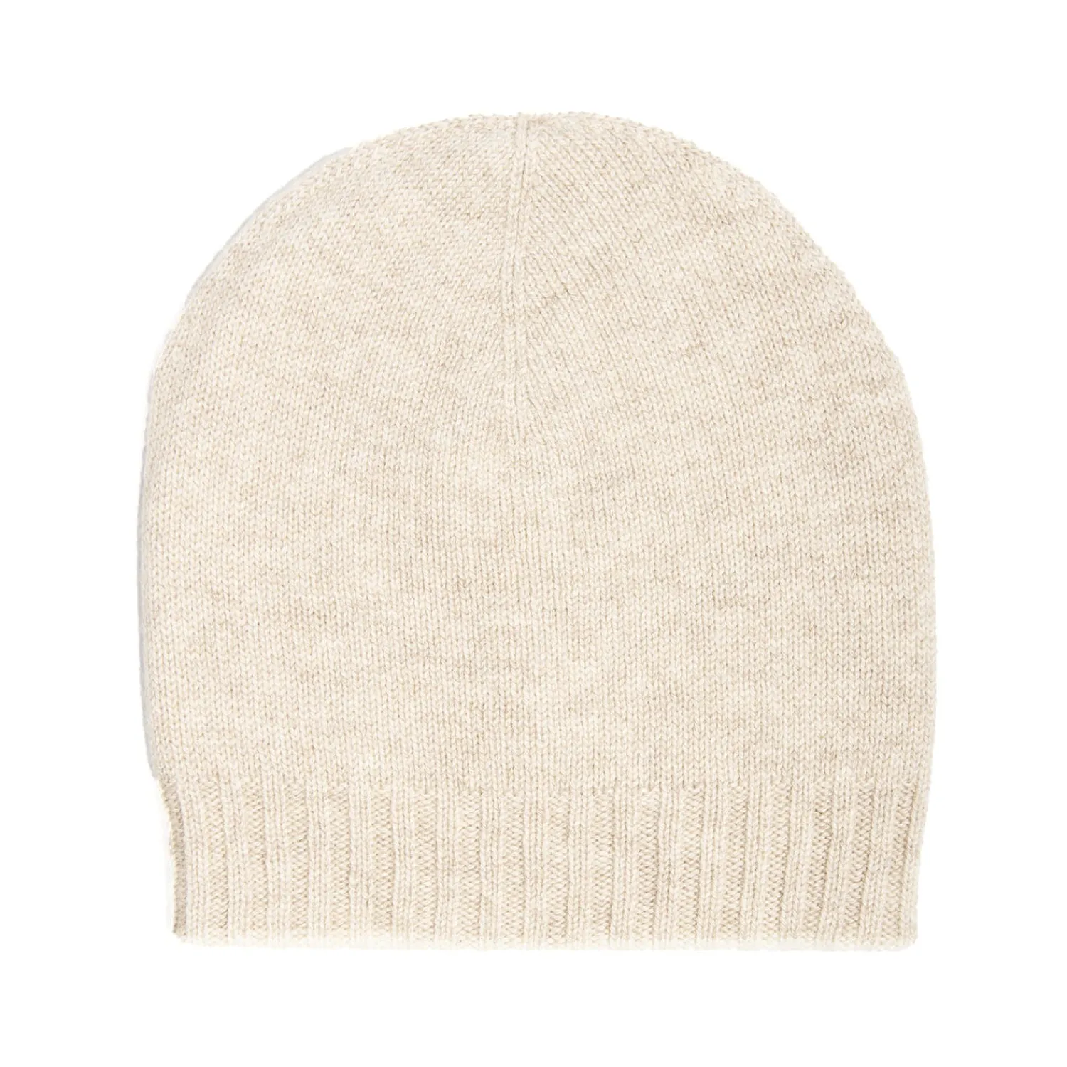 E.Marinella Cappelli|BERRETTO BICOLORE BIANCO E BEIGE In cashmere