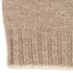 E.Marinella Cappelli|BERRETTO BICOLORE BIANCO E CAMMELLO In cashmere