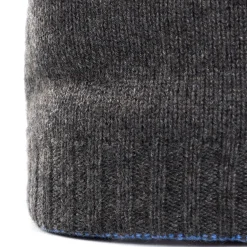 E.Marinella Cappelli|BERRETTO BICOLORE GRIGIO E AZZURRO POLVERE In cashmere