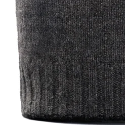 E.Marinella Cappelli|BERRETTO BICOLORE GRIGIO E NERO In cashmere