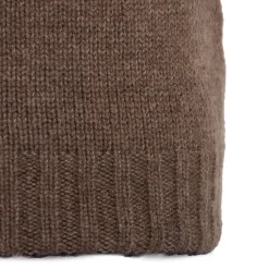 E.Marinella Cappelli|BERRETTO BICOLORE MARRONE E MARRONE E BLU SCURO In cashmere