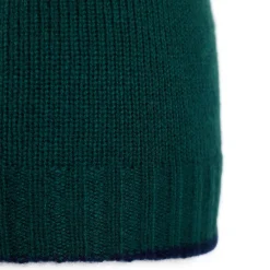 E.Marinella Cappelli|BERRETTO BICOLORE VERDE SCURO E BLU In cashmere
