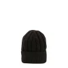 E.Marinella Cappelli|BERRETTO NERO A trecce in cashmere