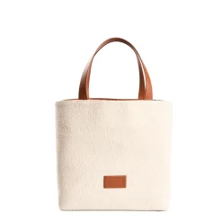 E.Marinella Tote Bag|BORSA BEACH In canvas e pelle liscia