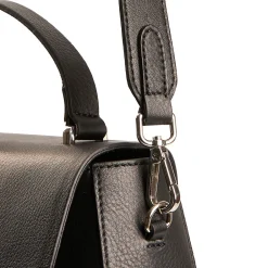 E.Marinella Mini Bag|BORSA CLEO NERA In pelle liscia