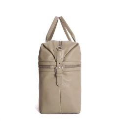 E.Marinella Borse Da Viaggio E Trolley|BORSA DA VIAGGIO BEIGE In pelle martellata