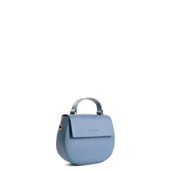 E.Marinella Mini Bag|BORSA MINI CLEO AZZURRO POLVERE In pelle liscia