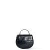 E.Marinella Mini Bag|BORSA MINI CLEO BLU Stampa coccodrillo