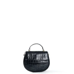 E.Marinella Mini Bag|BORSA MINI CLEO BLU Stampa coccodrillo