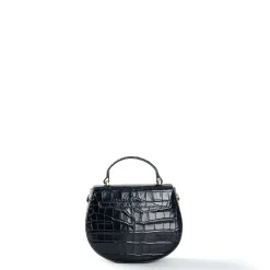 E.Marinella Mini Bag|BORSA MINI CLEO BLU Stampa coccodrillo