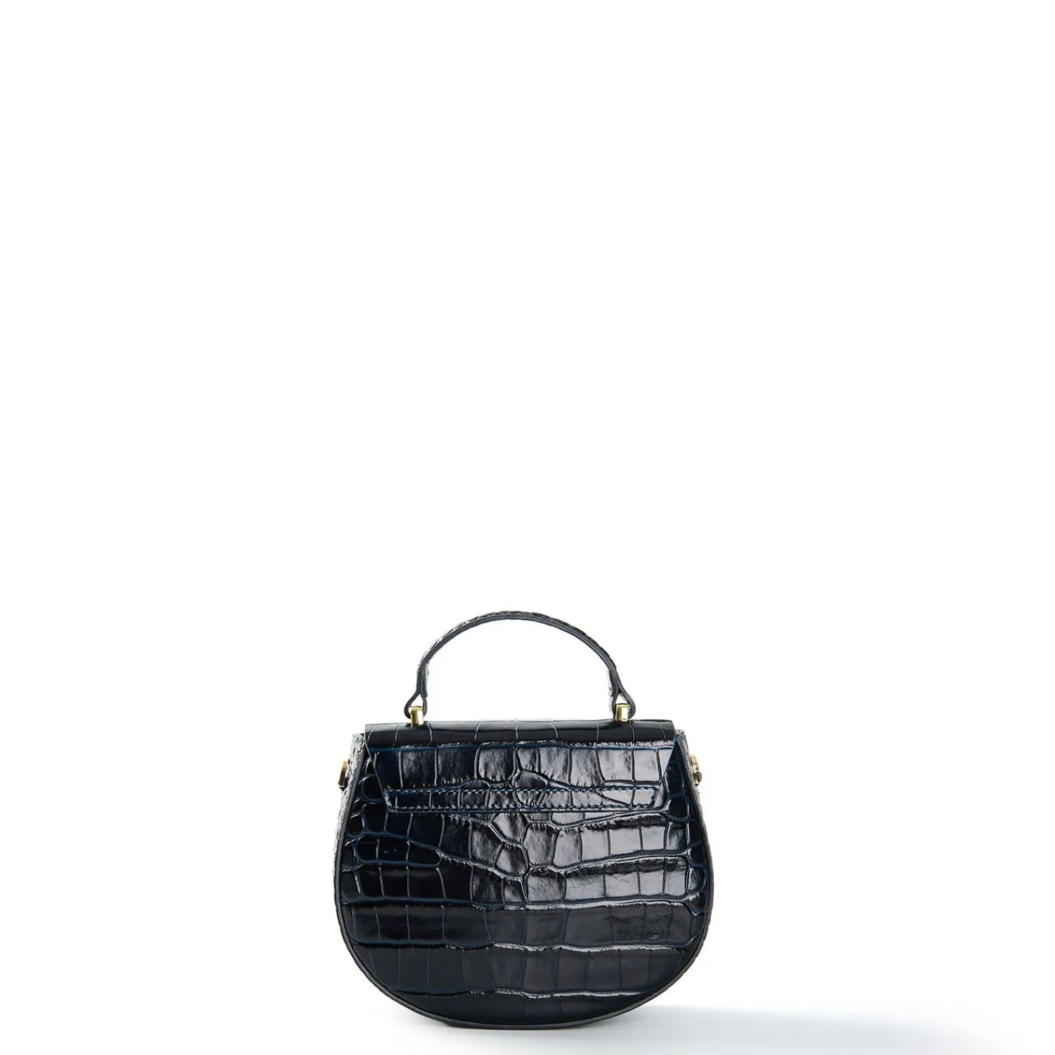 E.Marinella Mini Bag|BORSA MINI CLEO BLU Stampa coccodrillo