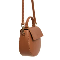 E.Marinella Mini Bag|BORSA MINI CLEO CUOIO In pelle liscia