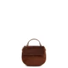 E.Marinella Mini Bag|BORSA MINI CLEO MARRONE In camoscio e cavallino