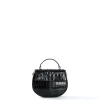 E.Marinella Mini Bag|BORSA MINI CLEO NERA Stampa coccodrillo