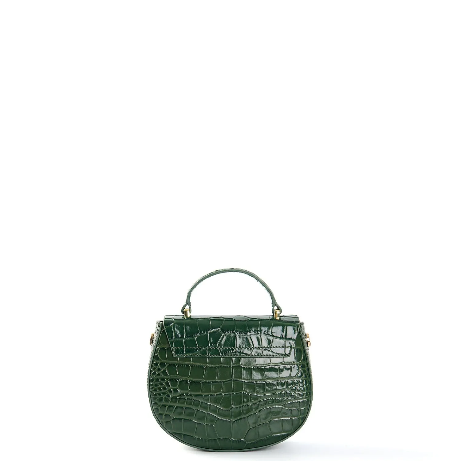 E.Marinella Mini Bag|BORSA MINI CLEO VERDE Stampa coccodrillo