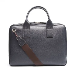 E.Marinella Borse Da Lavoro E Portadocumenti|BORSA PORTA PC BLU In pelle martellata