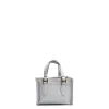 E.Marinella Mini Bag|BORSA SHOPPING MINI AZZURRO POLVERE In pelle martellata