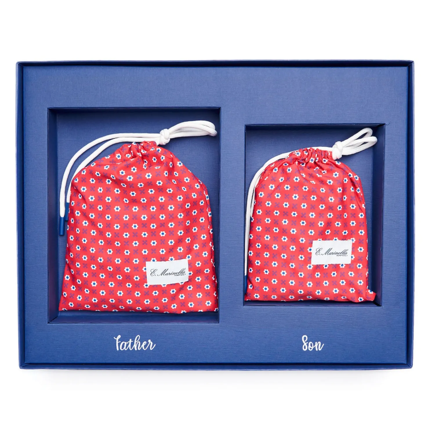 E.Marinella Costumi Da Bimbo|Box Father & Son – Costume Abbinato per Papà e Figlio Macrofantasia fiore
