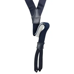 E.Marinella Bretelle|Accessori Per I Testimoni|BRETELLE BLU SCURO In raso di seta 2,5 cm