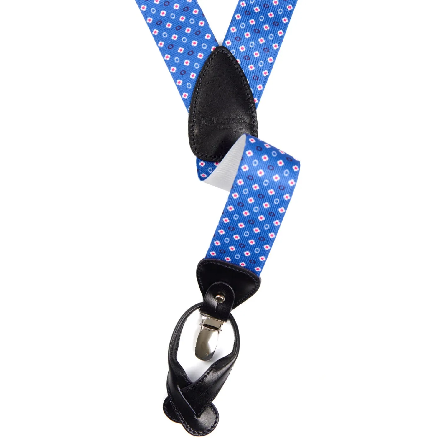 E.Marinella Bretelle|BRETELLE EM BLUETTE Microfantasia fiore