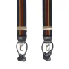 E.Marinella Bretelle|BRETELLE EM BLU, GIALLO E BORDEAUX A righe