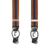 E.Marinella Bretelle|BRETELLE EM MARRONE CHIARO E BLU A righe