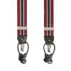 E.Marinella Bretelle|BRETELLE EM RIGATE Bordeaux e blu