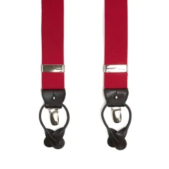 E.Marinella Bretelle|BRETELLE EM ROSSE Tinta unita