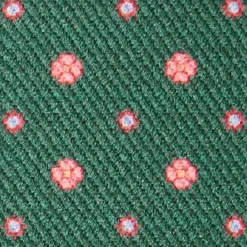 E.Marinella Bretelle|BRETELLE EM VERDE SCURO Microfantasia fiore
