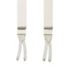 E.Marinella Accessori Per Lo Sposo|Bretelle|BRETELLE GRIGIO CHIARO In raso di seta 3,5 cm