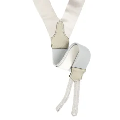 E.Marinella Accessori Per Lo Sposo|Bretelle|BRETELLE GRIGIO CHIARO In raso di seta 3,5 cm