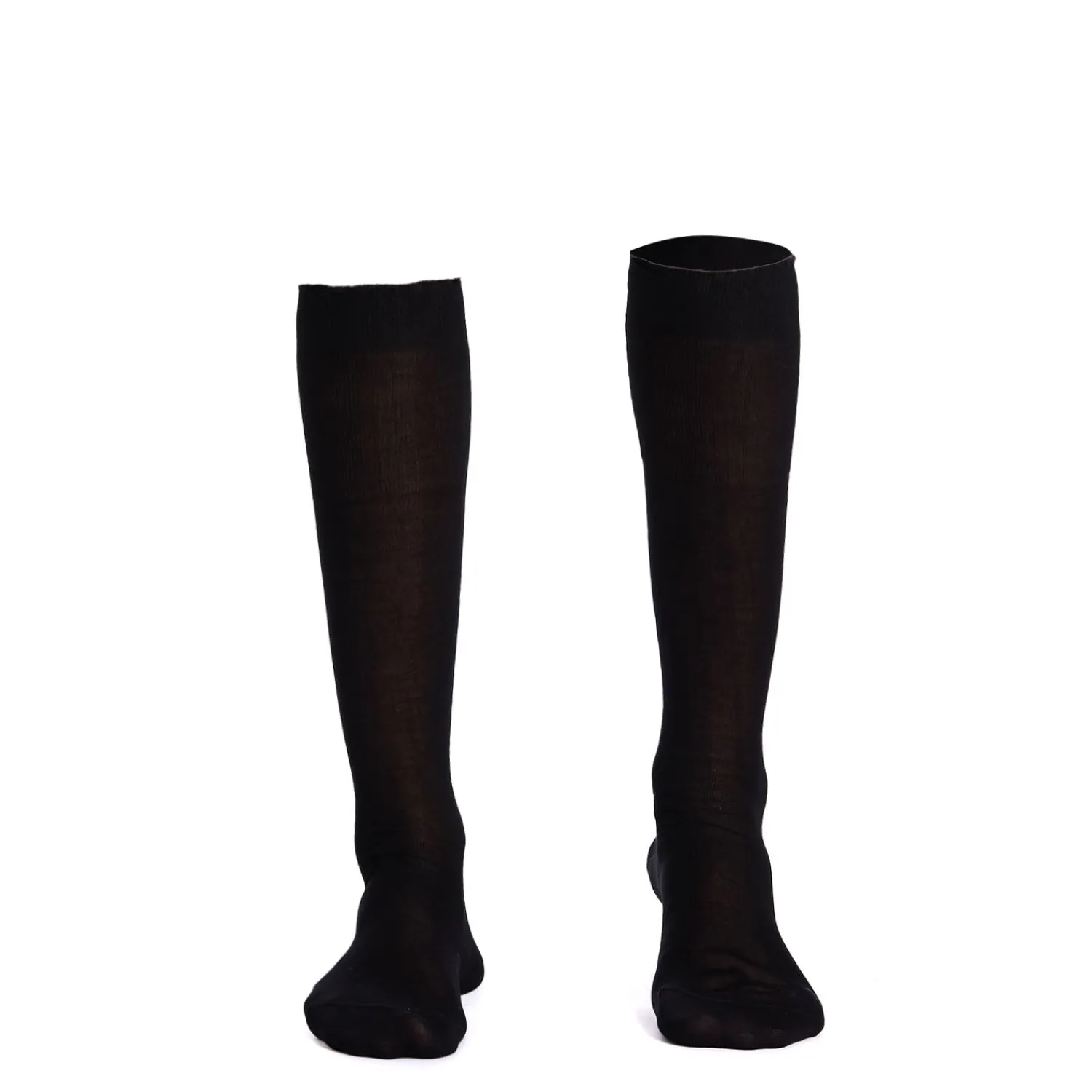 E.Marinella Accessori Per Lo Sposo|Accessori Per Il Padre Degli Sposi|CALZINO LUNGO NERO In filo di scozia