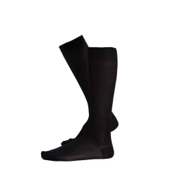 E.Marinella Accessori Per Lo Sposo|Accessori Per Il Padre Degli Sposi|CALZINO LUNGO NERO In filo di scozia