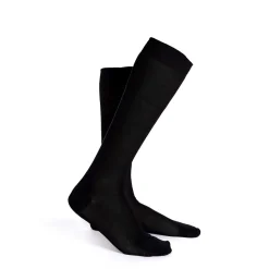 E.Marinella Accessori Per Lo Sposo|Accessori Per Il Padre Degli Sposi|CALZINO LUNGO NERO In filo di scozia