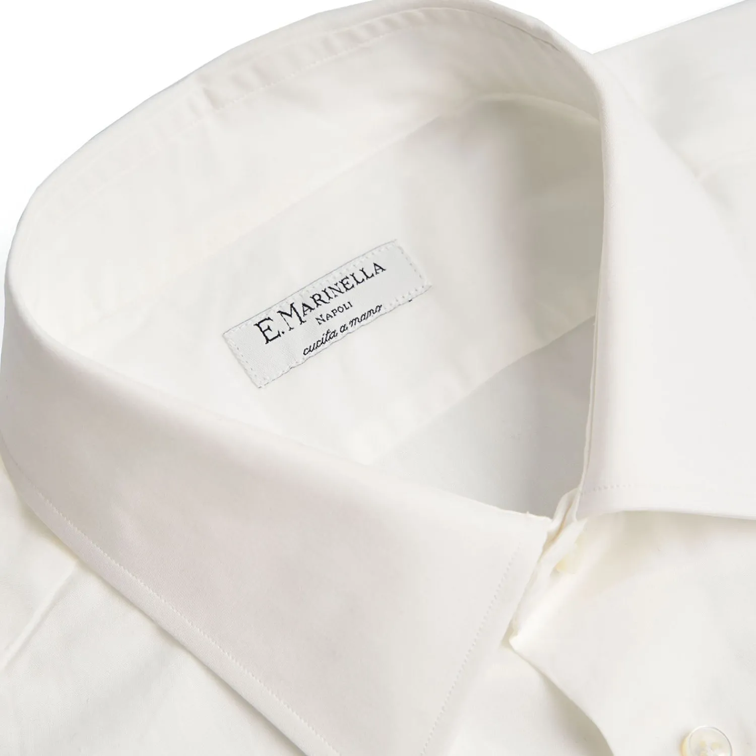 E.Marinella Accessori Per Lo Sposo|Camicie In Cotone|CAMICIA CERIMONIA SLIM In cotone super popeline