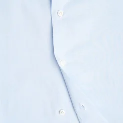 E.Marinella Camicie In Cotone|CAMICIA CLASSICA AZZURRA REGULAR In cotone popeline