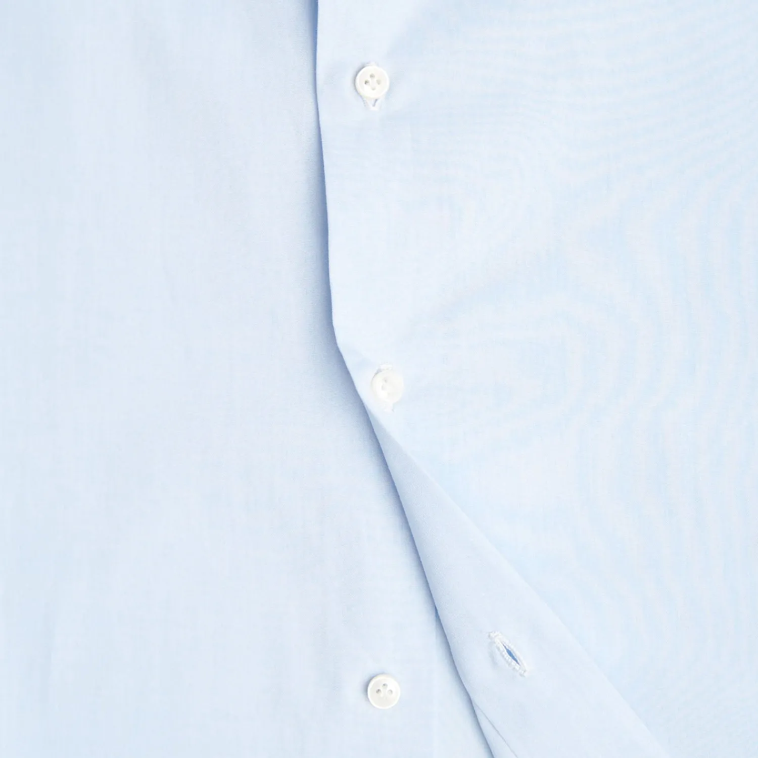 E.Marinella Camicie In Cotone|CAMICIA CLASSICA AZZURRA REGULAR In cotone popeline