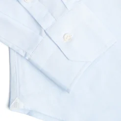 E.Marinella Camicie In Cotone|CAMICIA CLASSICA AZZURRA SLIM In cotone popeline