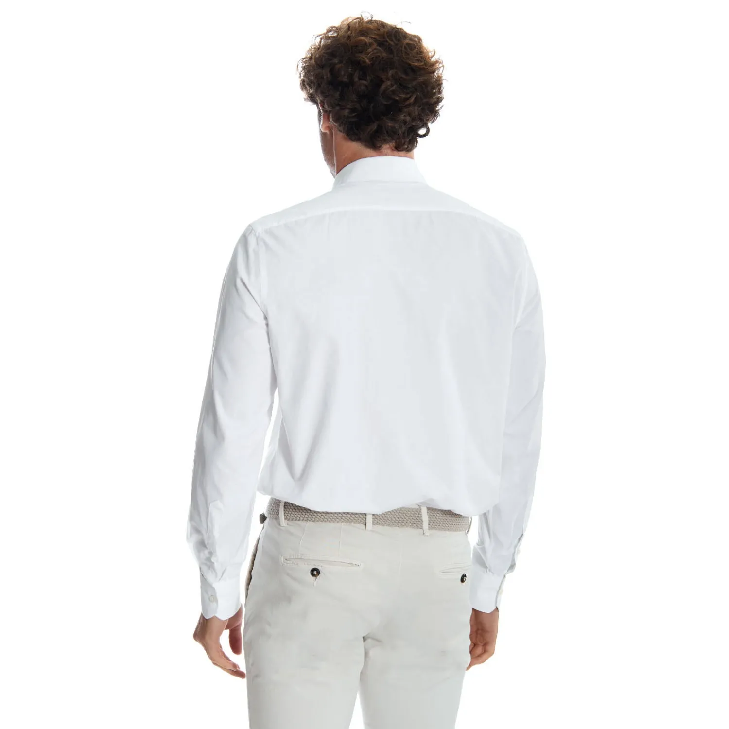 E.Marinella Accessori Per Il Padre Degli Sposi|Accessori Per I Testimoni|CAMICIA CLASSICA BIANCA REGULAR In cotone popeline