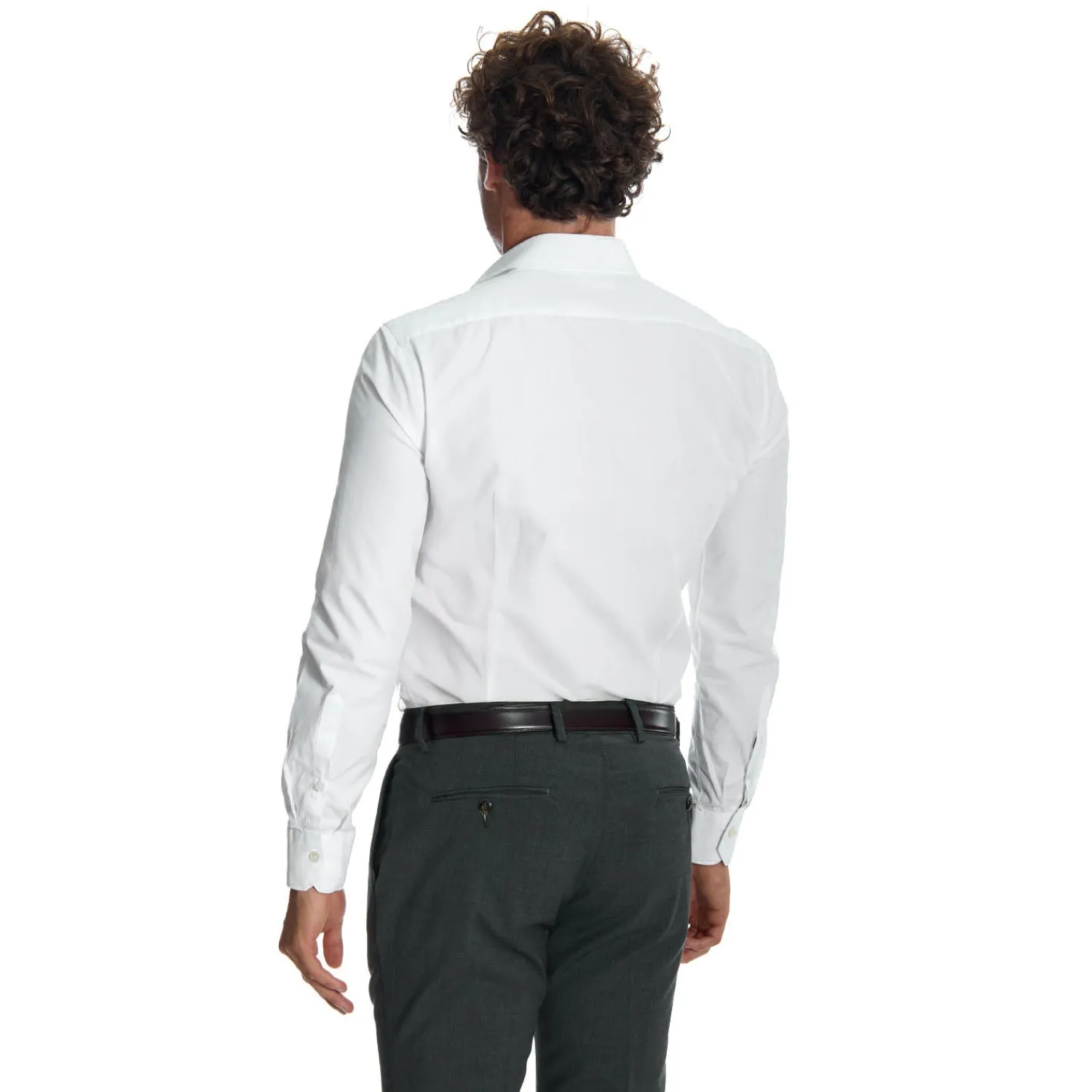 E.Marinella Accessori Per Il Padre Degli Sposi|Accessori Per I Testimoni|CAMICIA CLASSICA BIANCA SLIM In cotone popeline