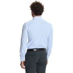 E.Marinella Camicie In Cotone|CAMICIA CLASSICA DOPPIA RIGA SLIM In cotone popeline