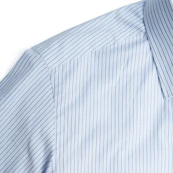 E.Marinella Camicie In Cotone|CAMICIA CLASSICA DOPPIA RIGA SLIM In cotone popeline