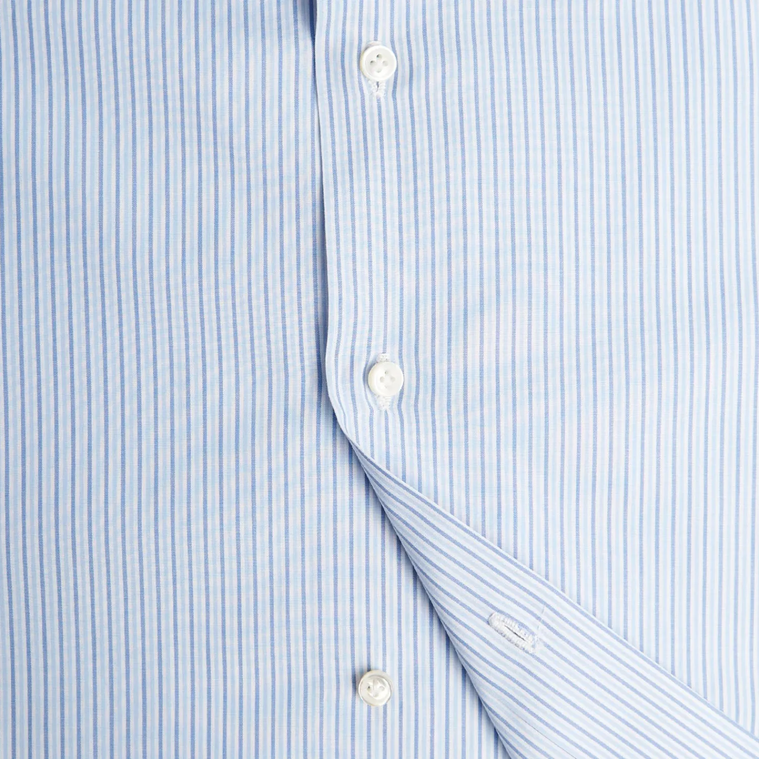 E.Marinella Camicie In Cotone|CAMICIA CLASSICA DOPPIA RIGA SLIM In cotone popeline