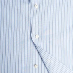 E.Marinella Camicie In Cotone|CAMICIA CLASSICA DOPPIA RIGA REGULAR In cotone popeline