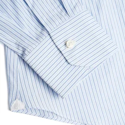 E.Marinella Camicie In Cotone|CAMICIA CLASSICA DOPPIA RIGA REGULAR In cotone popeline