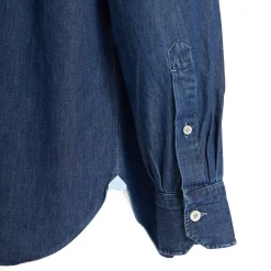 E.Marinella Camicie In Cotone|CAMICIA DI JEANS Blu
